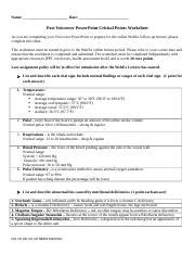 NR 302 Week 2 Critical Points Worksheet Docx Name Date Post