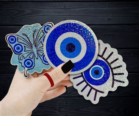 Holographic Evil Eye Sticker Pack For Spiritual Protection Individual