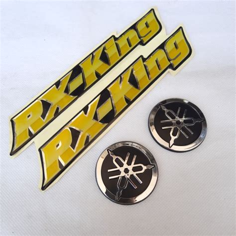 Jual Emblem Logo Tulisan Rx King Tibul Warna Gold Kuning Kwalitas Grad