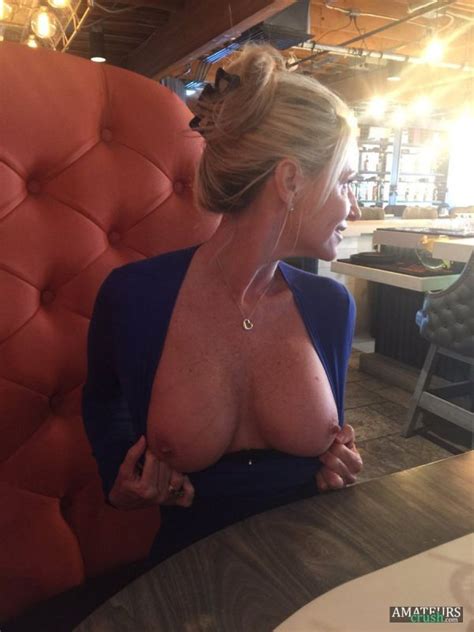 Milf Flashing Tits Public Flash Boobs