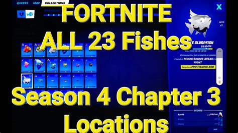 All Fishes Locations In Fortnite How To Catch Every Fish Season