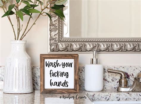 Wash Your Hands Sign, Funny Bathroom Sign, Funny Bathroom Decor ...