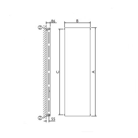 Deltacalor Pl V B Plate Verticale Doppio Radiatore H L Cm