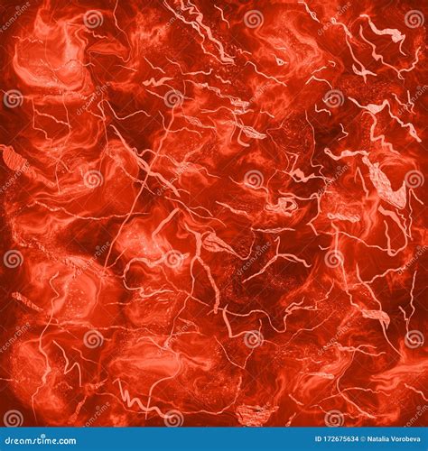 Lush Lava Trendy Background Marble Effect Painting Stock Illustration