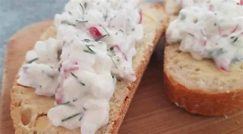 Tartinade de radis et fromage frais Légère et pleine de fraîcheur