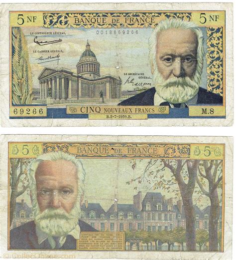 Nouveaux Francs Type Victor Hugo Banknotes Europe