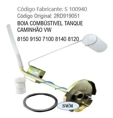 Boia Combústivel Tanque Caminhão Vw 8150 9150 7100 8140 8120 Frete grátis