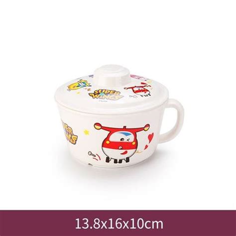 Thố Ăn Melamine Super Wings Có Nắp Gabby Store