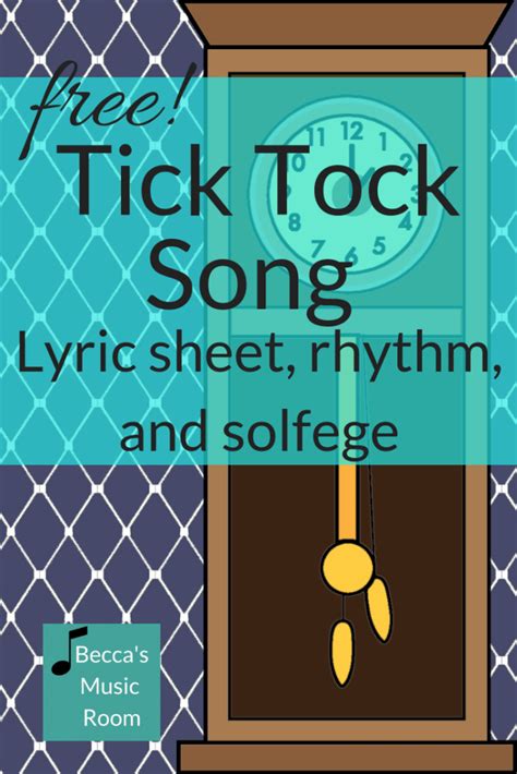 Free K-1 Music Lesson: The Tick Tock Song - Becca's Music Room