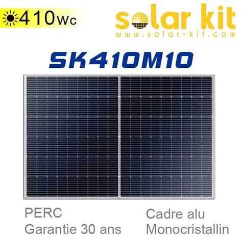 Panneau Solaire 410Wc Monocristallin Haut Rendement