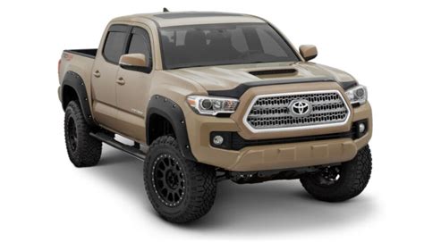 2016 2020 Tacoma Bushwacker Black Pocket Style Fender Flare Set 30922 02