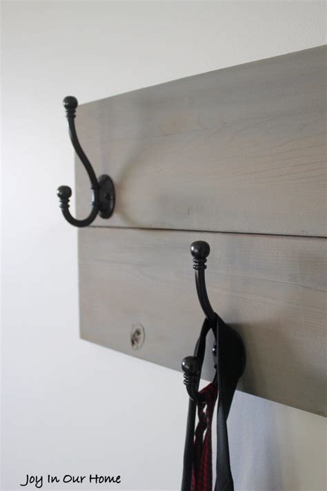 Easy DIY Wall Hooks to Stay Organized | Joy in Our Home