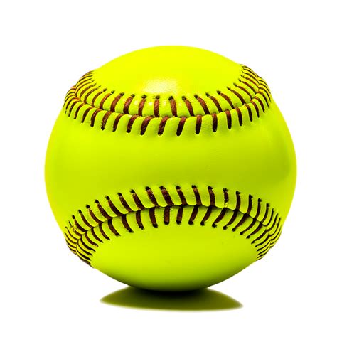 An Illustration Of A Softball Isolated On Transparent Background