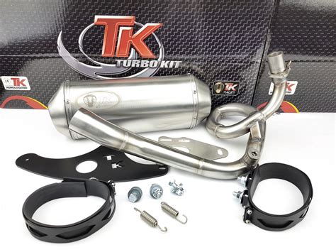 Turbo Kit Edelstahl Auspuff Vespa Gt Gts Gtv Lx Lxv Lc T Leader