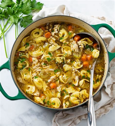 Chicken Tortellini Soup - The Cozy Cook