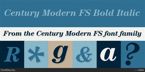 Century Modern Fs Font Fontspring