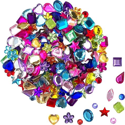 Amazon.com: JPSOR 600pcs Craft Gemstone Acrylic Flatback Rhinestones