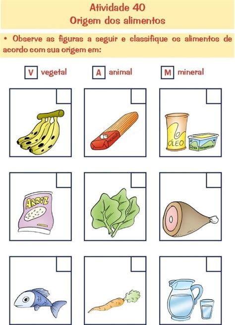 Atividades Sobre A Origem Dos Alimentos Atividades Sobre Atividades