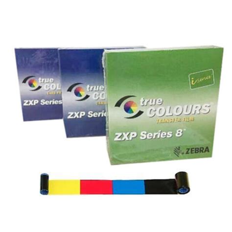 Zebra 800012 445 True Colours ISeries YMCK Color Ribbon For ZXP Series