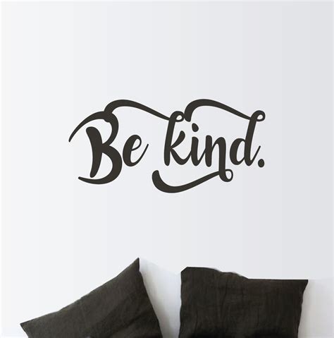 Be Kind Wall Stickers - Quote and Word Wall Stickers - Urban Artwork