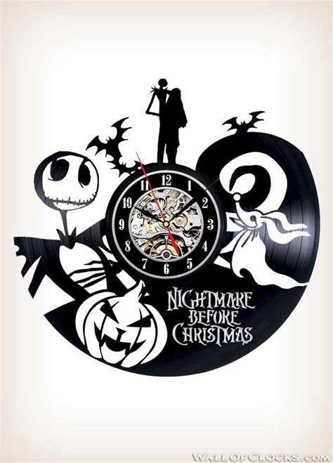 The Nightmare Before Christmas Vinyl Clock | Wall Of Clocks