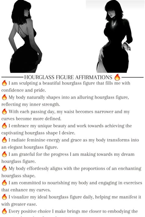 10 Best Affirmations To Manifest An Hourglass Figure Artofit