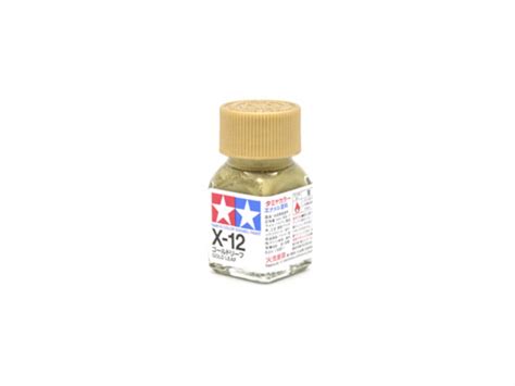 X 12 Gold Leaf metallic enamel paint 10 ml Золото металлик Tamiya