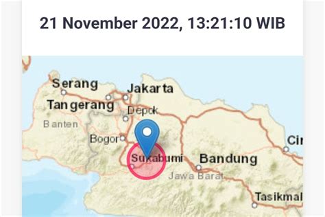 Gempa Magnitudo 5 6 Berpusat Di Cianjur Buat Warga Sukabumi Berhamburan