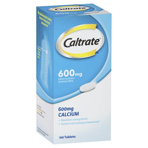 Buy Caltrate Calcium Supplement 600mg 120 Tablets Online Emedical