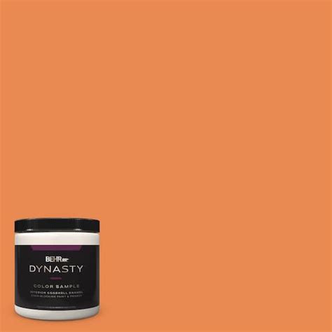 BEHR DYNASTY 8 Oz P210 6 Mandarin Eggshell Enamel Stain Blocking