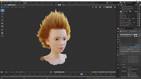 Artstation Free Hair Grooms Blender Project Resources