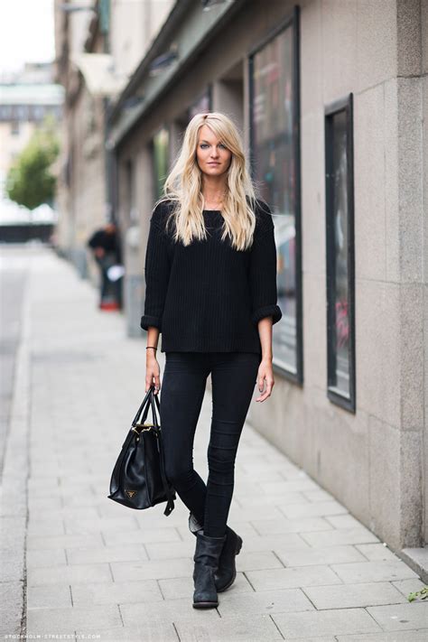 Blackest Black Chic Obsession Winter Fashion Outfits All Black