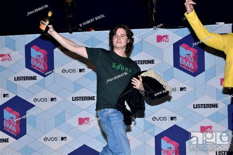 Lukas Forchhammer Of Lukas Graham Poses In The Photo Room Of The 2016