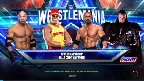 WWE Championship WWE2K23 Wrestlemania Match Goldberg VS Hulk