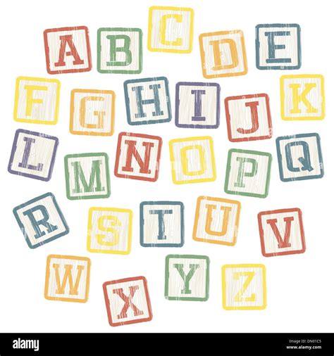 Baby blocks alphabet collection. Vector, EPS8 Stock Vector Image & Art ...