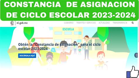 Constancia De Asignaci N Ciclo Escolar Youtube