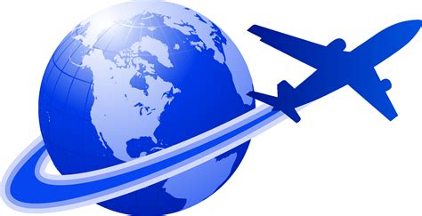 Airplane Flight Globe Clip Art Airliner Transparent Png Vector Images