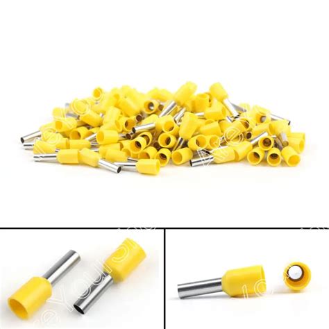 Areyourshop Pin End Terminal Crimp Connector E2508 Wire Copper Crimp