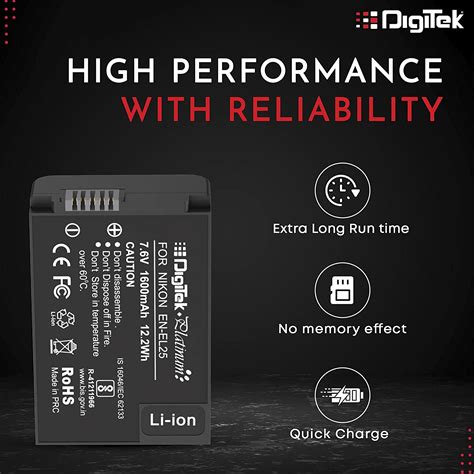 Buy Digitek En El Platinum Mah Li Ion Rechargeable Battery For Z