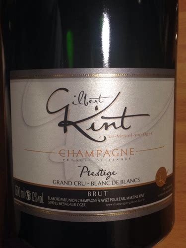 Martine Kint Gilbert Champagne Prestige Grand Cru Blanc De Blancs Brut