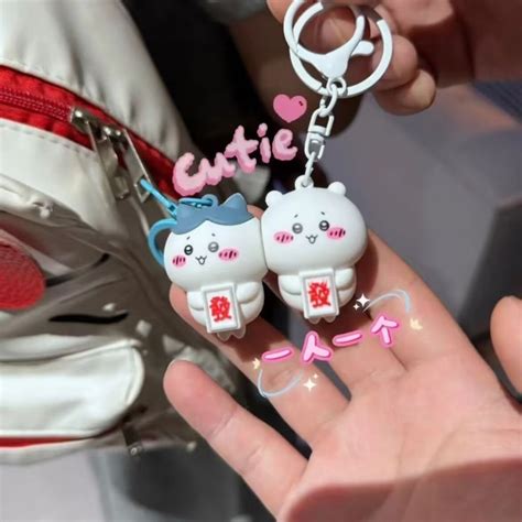 Kawaii Chiikawa Magnetic Keychain Couple Bag Pendant Trendy New