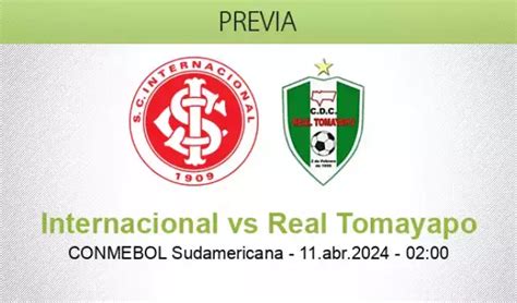 Club Deportivo Real Tomayapo X Internacional - Pronóstico Internacional Real Tomayapo