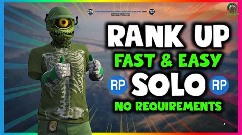 SOLO UNLIMITED RP EXPLOIT GTA ONLINE RANK UP FAST EASY NO