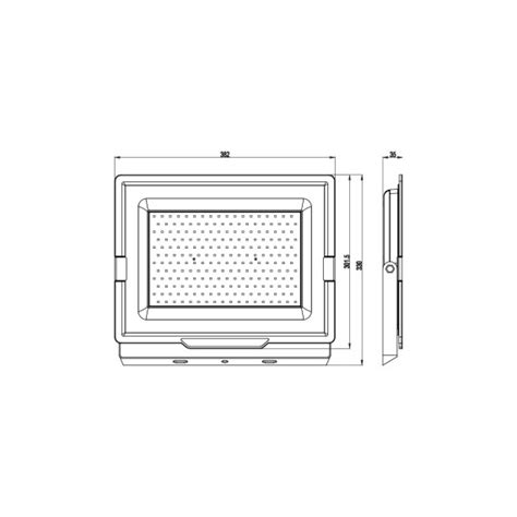 Padlight Power W Led Smd Floodlight Ip Black K