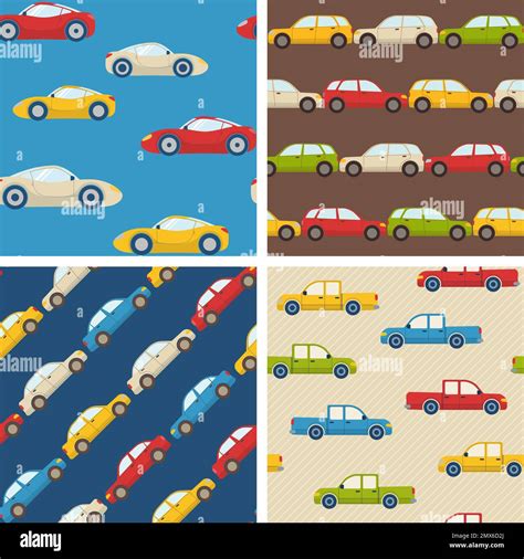 Row Of Sports Cars Stock Vector Images Alamy