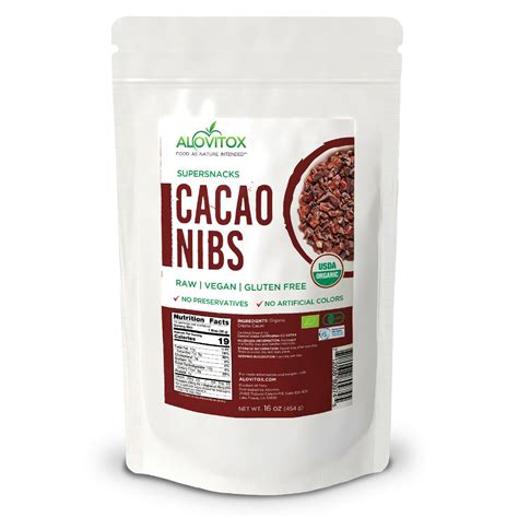 Buy Alovitox Organic Raw Cacao Nibs Unsweetened Suger Free