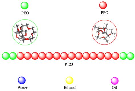 Mapping Scheme Of The Coarse Grained Models Of P123 Eo2po14eo2 Water Download Scientific