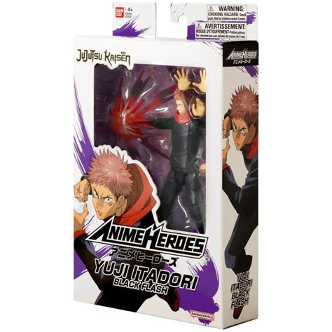 Jujutsu Kaisen Anime Heroes Yuji Itadori Black Flash Action Figure