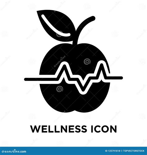 Wellness Icon Vector Isolated On White Background Logo Concept Stock