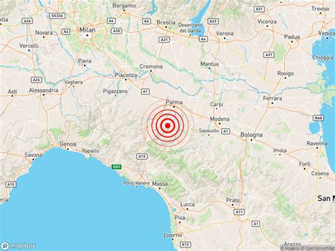 Scossa Di TERREMOTO Magnitudo 2 9 A Langhirano PR Nella Regione Emilia